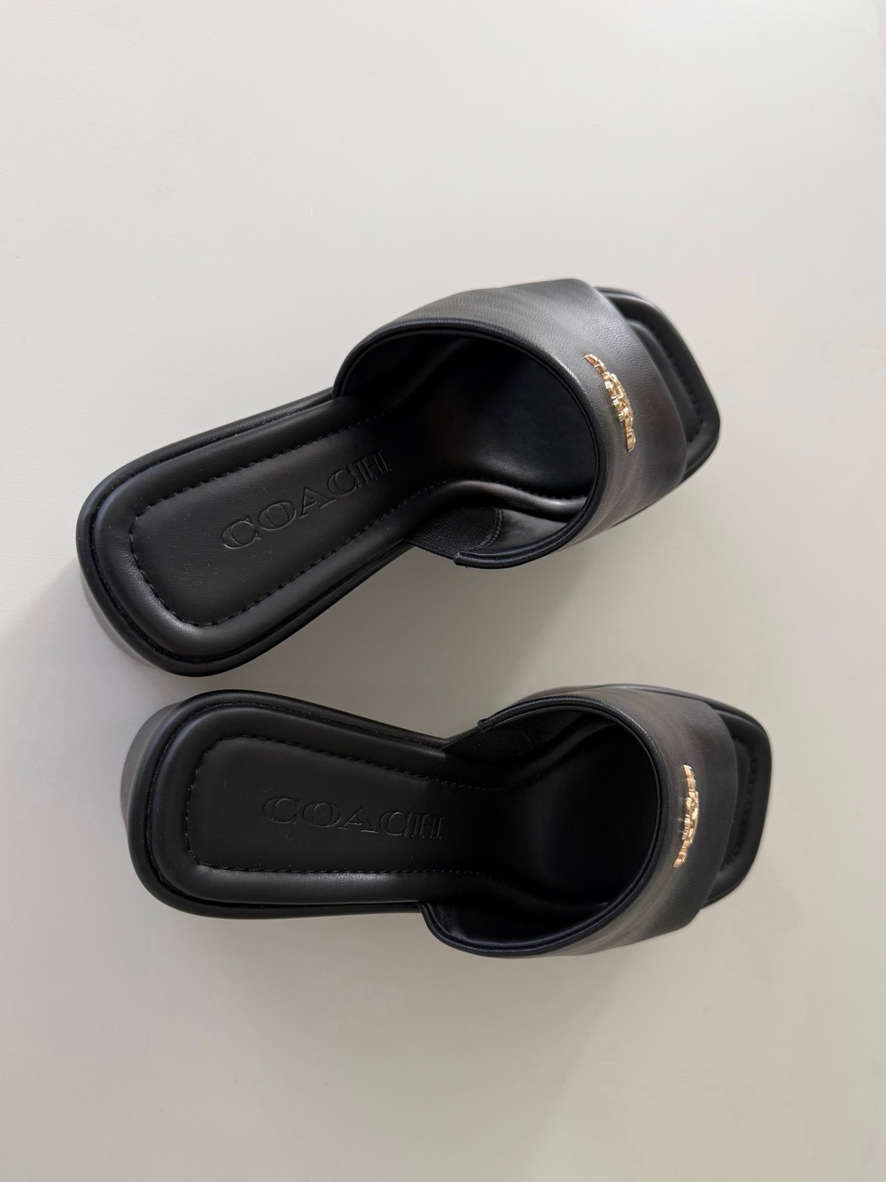 Coach Leather Platform Mule Sandals - Picture 3 of 9